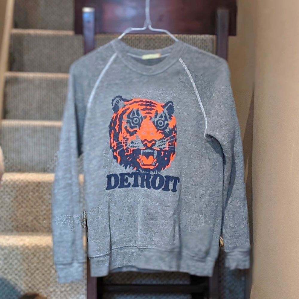 Vintage Detroit Tigers Crew Neck Sweater